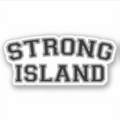 Strong Island, NYC, Verenigde Staten Sticker (Voorkant)