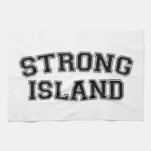 Strong Island, NYC, Verenigde Staten Theedoek (Horizontaal)