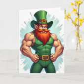 Strong Leprechaun Awesome Card Kaart (Gele Bloem)