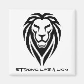Strong like a lion magneet (Voorkant)