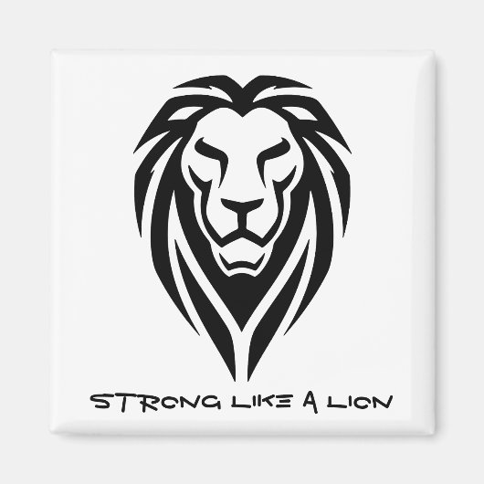 Strong like a lion magneet (Voorkant)