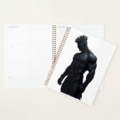 Strong Masculine Black Sculpture Art Planner (Display)