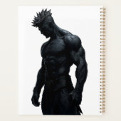 Strong Masculine Black Sculpture Art Planner (Achterkant)