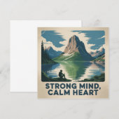 Strong Mind, Calm Heart Kaart (Voorkant / Achterkant)