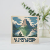 Strong Mind, Calm Heart Kaart (Staand voorkant)