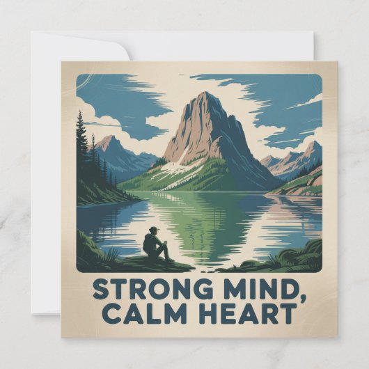 Strong Mind, Calm Heart Kaart (Voorkant)
