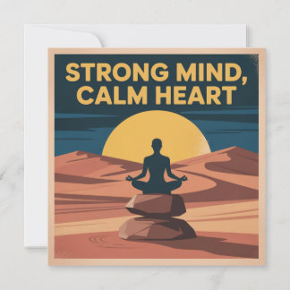 Strong Mind, Calm Heart Notitiekaartje