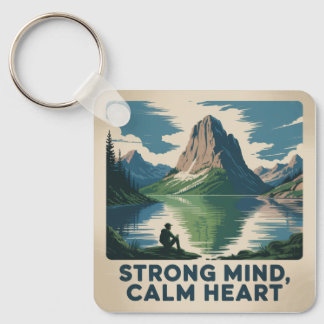 Strong Mind, Calm Heart Sleutelhanger