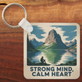 Strong Mind, Calm Heart Sleutelhanger (Voorkant)