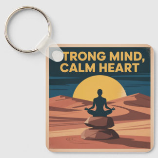 Strong Mind, Calm Heart Sleutelhanger