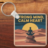 Strong Mind, Calm Heart Sleutelhanger (Voorkant)