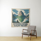 Strong Mind, Calm Heart Wandkleed (In situ)