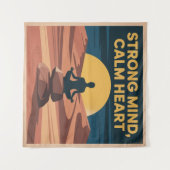 Strong Mind, Calm Heart Wandkleed (Voorkant (horizontaal))