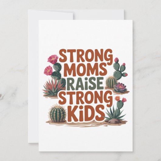 Strong Moms Raise Strong Kids Kaart (Voorkant)