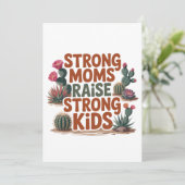 Strong Moms Raise Strong Kids Kaart (Staand voorkant)