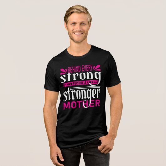 Strong Mother Best Tri-Blend Shirt (Voorkant volledig)