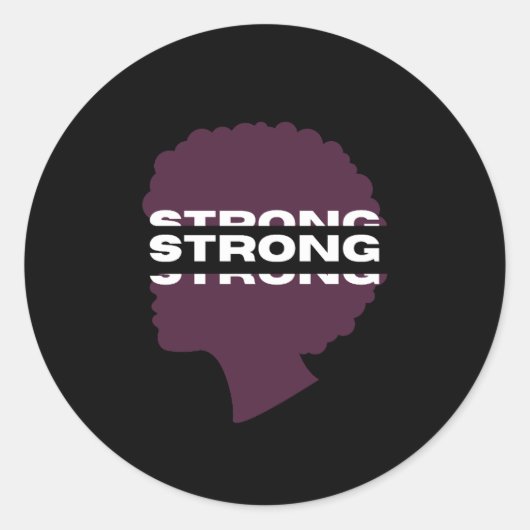 Strong ⎢ Personalized Sticker (Voorkant)