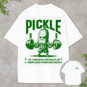 Strong Pickle Bodybuilder Graphic Funny Fitness T-shirt