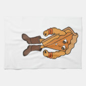 Strong Pie Wearing Boots Theedoek (Horizontaal)