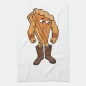 Strong Pie Wearing Boots Theedoek (Verticaal)