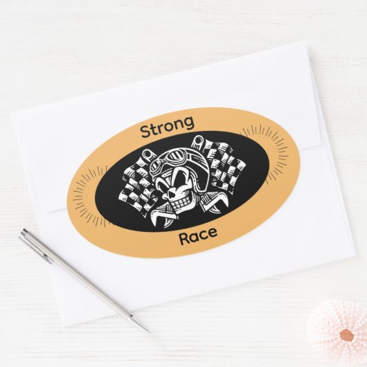 Strong Race Sport Sticker – Power & Speed Athletic (Envelop)