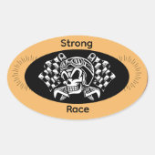 Strong Race Sport Sticker – Power & Speed Athletic (Voorkant)