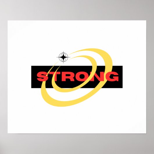 Strong – Strength Begins Within Poster (Voorkant)