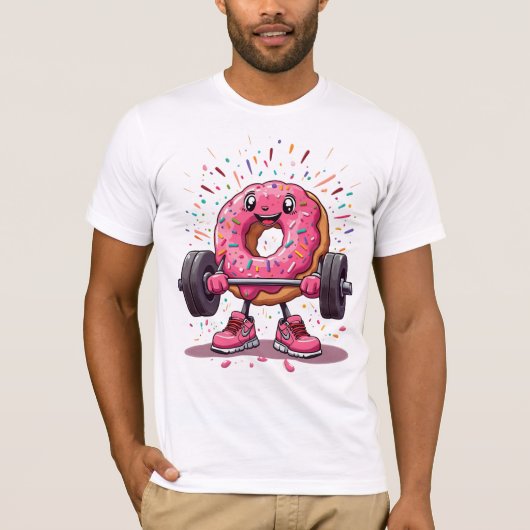 Strong, Sweet & Sprinkled - Funny Donut Gym T-Shir T-shirt (Voorkant)