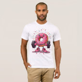 Strong, Sweet & Sprinkled - Funny Donut Gym T-Shir T-shirt (Voorkant volledig)