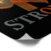 Strong Texas Flag Cross Christian Texas Pride 2025 Poster (Hoek)