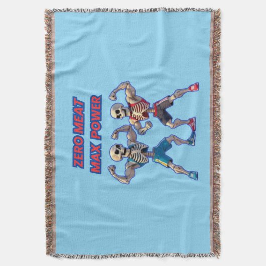 Strong to the Bone – Funny Skeleton Muscle Design Deken (Voorkant Verticaal)