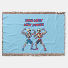 Strong to the Bone – Funny Skeleton Muscle Design Deken