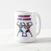 Strong to the Bone – Funny Skeleton Muscle Design Koffiemok (Voorkant rechts)