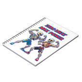 Strong to the Bone – Funny Skeleton Muscle Design Notitieboek (Linkerzijde)