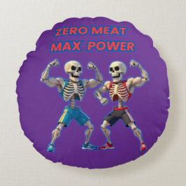 Strong to the Bone – Funny Skeleton Muscle Design Rond Kussen
