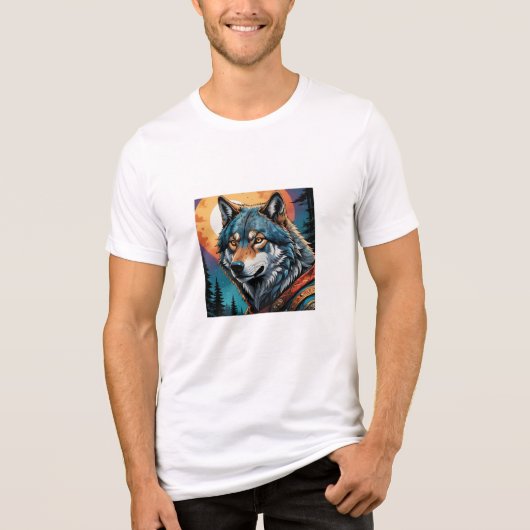 Strong Wolf Tri-Blend Shirt (Voorkant)