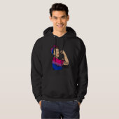 Strong woman BIsexual Pride LGBT Mom Hoodie (Voorkant volledig)