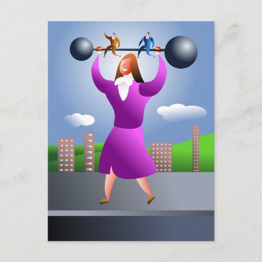 Strong Woman Briefkaart (Voorkant)