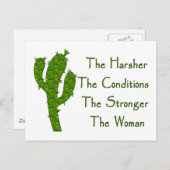 Strong Woman Briefkaart (Voorkant / Achterkant)