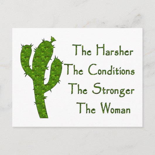 Strong Woman Briefkaart (Voorkant)