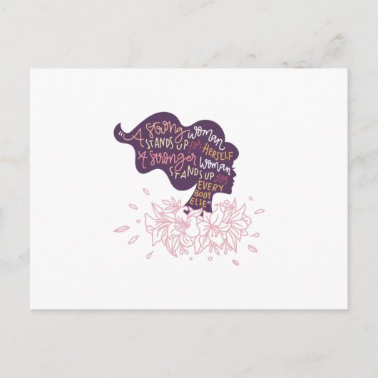 Strong Woman Briefkaart (Voorkant)