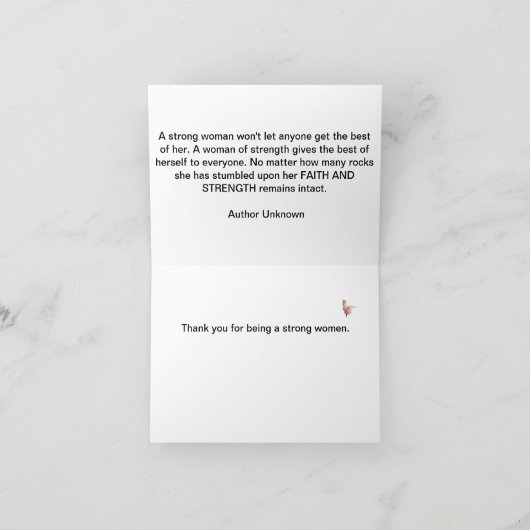 Strong Woman Kaart (Binnen)