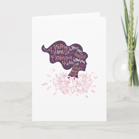 Strong Woman Kaart (Voorkant)