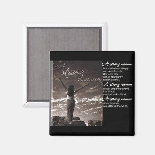 Strong Woman Magneet (Voorkant / Achterkant)