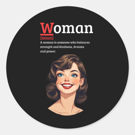 Strong Woman, Strong Soul  Ronde Sticker (Voorkant)