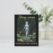 Strong women briefkaart (Staand voorkant)