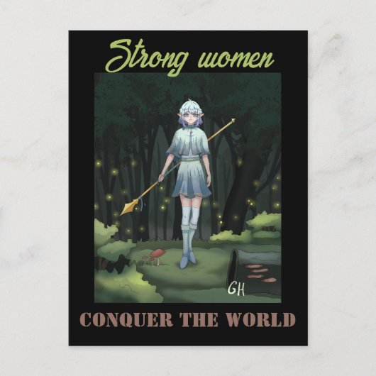 Strong women briefkaart (Voorkant)