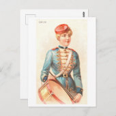 Strong Women Series #35: Drummer  Briefkaart (Voorkant / Achterkant)