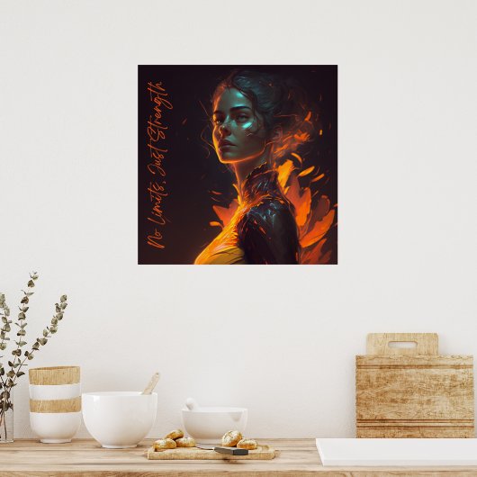 Strong women, strong world - inspirerende poster (Keuken)