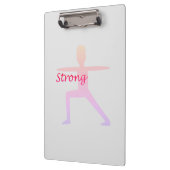 Strong Yoga Warrior Pose Klembord (Links)